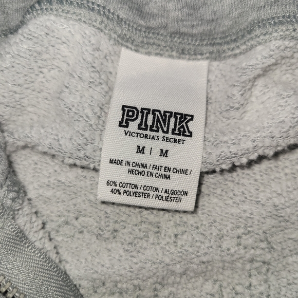 Pink VS Fashion show hoodie Y2K holo sequin hoodie vintage - Picture 5 of 8